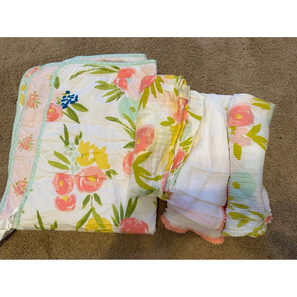 Cloud island comforter and swaddles